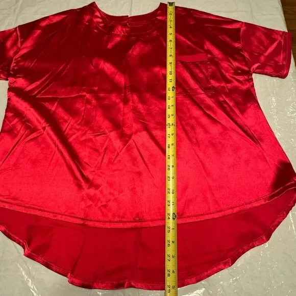 NWOT Pajama Short Set Color Red Size Small - Picture 11 of 12